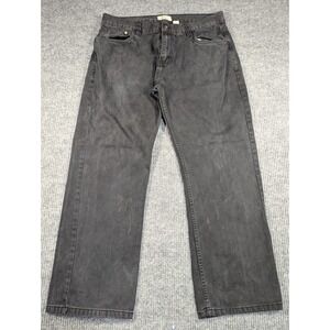 Vintage Baggy Imperious Jeans Mens 40x32 Black Skater Raver Mallgoth Y2K 37x29.5